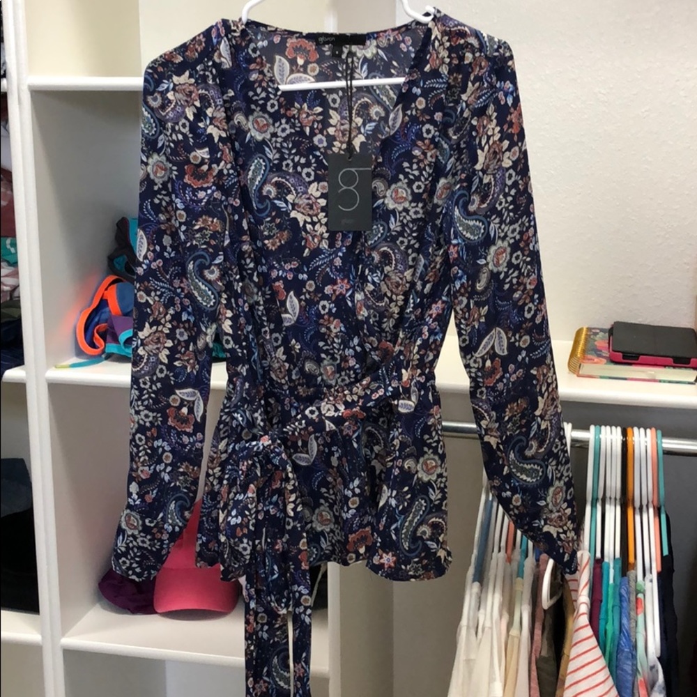 Gibson wrap blouse